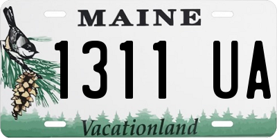 ME license plate 1311UA