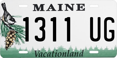 ME license plate 1311UG