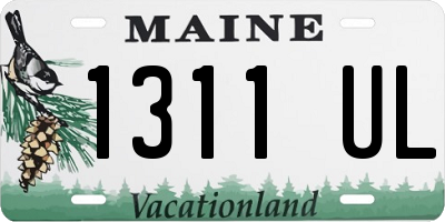 ME license plate 1311UL