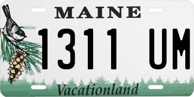 ME license plate 1311UM