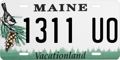 ME license plate 1311UO
