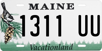 ME license plate 1311UU