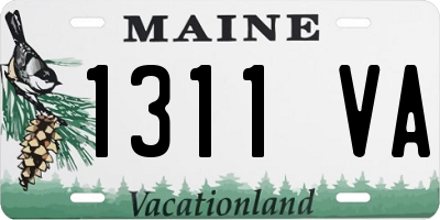 ME license plate 1311VA