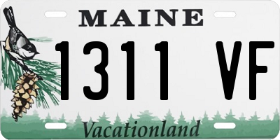 ME license plate 1311VF