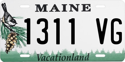 ME license plate 1311VG