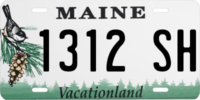ME license plate 1312SH