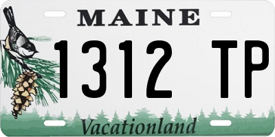 ME license plate 1312TP