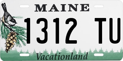 ME license plate 1312TU