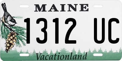 ME license plate 1312UC