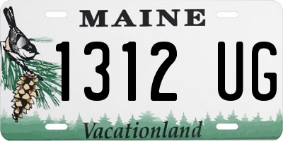 ME license plate 1312UG