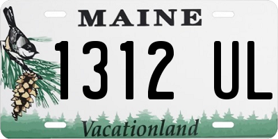 ME license plate 1312UL