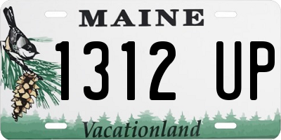 ME license plate 1312UP