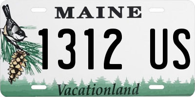 ME license plate 1312US