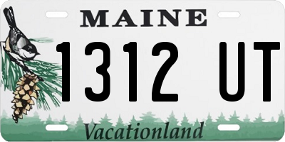 ME license plate 1312UT