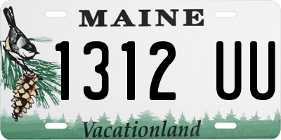 ME license plate 1312UU