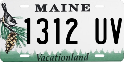 ME license plate 1312UV