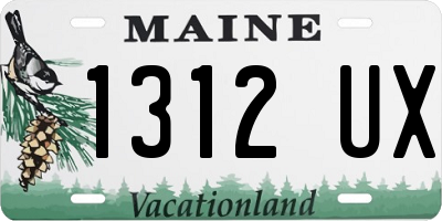 ME license plate 1312UX