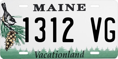 ME license plate 1312VG