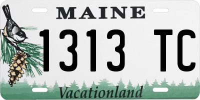 ME license plate 1313TC