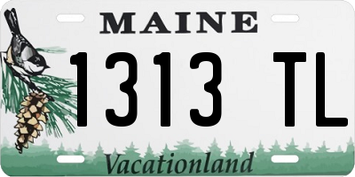 ME license plate 1313TL