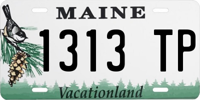 ME license plate 1313TP