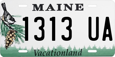 ME license plate 1313UA