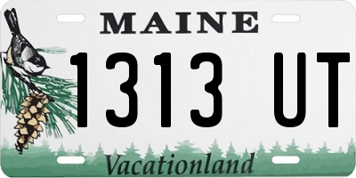 ME license plate 1313UT