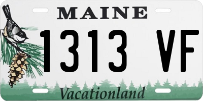 ME license plate 1313VF