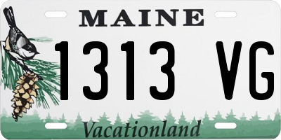 ME license plate 1313VG