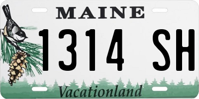 ME license plate 1314SH
