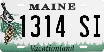 ME license plate 1314SI