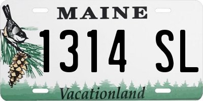 ME license plate 1314SL