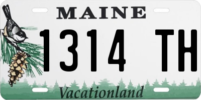 ME license plate 1314TH