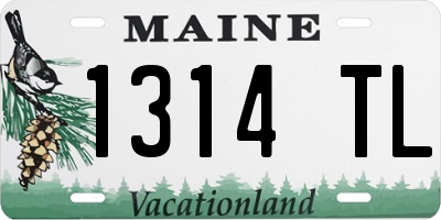 ME license plate 1314TL