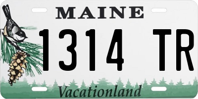ME license plate 1314TR