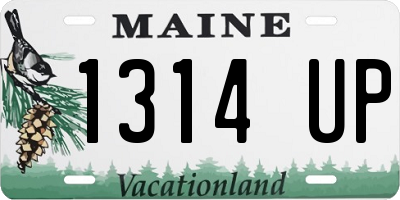 ME license plate 1314UP