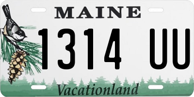 ME license plate 1314UU