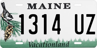 ME license plate 1314UZ