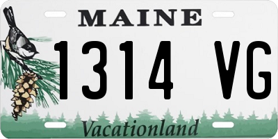 ME license plate 1314VG