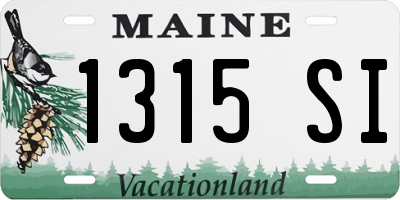 ME license plate 1315SI