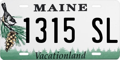 ME license plate 1315SL