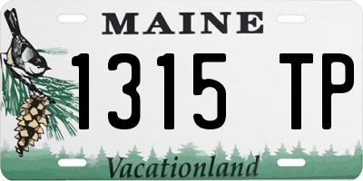 ME license plate 1315TP
