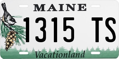 ME license plate 1315TS
