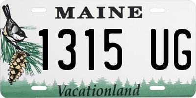 ME license plate 1315UG