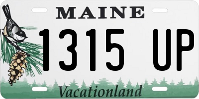 ME license plate 1315UP