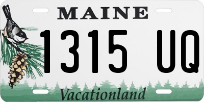 ME license plate 1315UQ