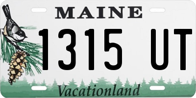 ME license plate 1315UT