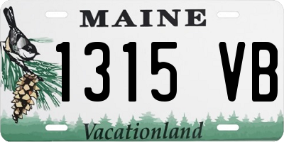 ME license plate 1315VB