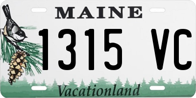 ME license plate 1315VC