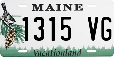 ME license plate 1315VG